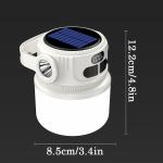 Solar Rechargeable LED Camping Lantern and Torch