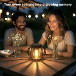 2 Pack Waterproof Solar Lanterns for Outdoor Use