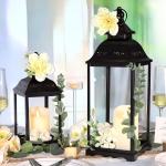 2 Pack Black Outdoor Lanterns for Camping