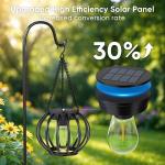 2 Pack Waterproof Solar Lanterns for Outdoor Use