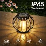 2 Pack Waterproof Solar Lanterns for Outdoor Use