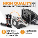 Foxelli LED Headlamp for Camping and Hiking