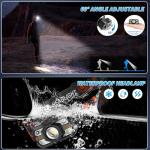 Rechargeable LED Headlamp with Red Light - 2 Pack