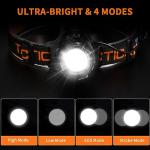 Rechargeable LED Headlamp 2-Pack for Camping