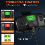 Rechargeable LED Headlamp 2-Pack for Camping