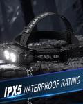 Rechargeable LED Headlamp Set - 4500L Brightness