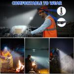 Bright Rechargeable Headlamp with Adjustable Focus (2-Pack)