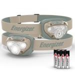 Energizer LED Headlamp PRO (2-Pack), IPX4 Water Resistant Headlamps, High-Performance Head Light for Outdoors, Camping, Running, Storm, Survival LED Light for Emergencies (Batteries Included)