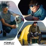 Foxelli USB-C Rechargeable LED Headlamp, 5 Modes