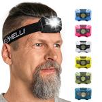 Foxelli USB-C Rechargeable LED Headlamp, 5 Modes