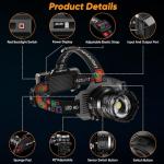 Super Bright Rechargeable Motion Sensor Headlamp