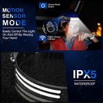 Rechargeable 2-Pack LED Headlamps with Motion Sensor