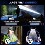 Rechargeable 2-Pack LED Headlamps with Motion Sensor