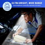 800 Lumen Rechargeable LED Headlamps - 2-Pack