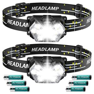 9 LED Headlamp 2 Pack, 2000 Lumen Brightness