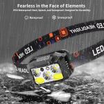 800 Lumen Rechargeable LED Headlamps - 2-Pack