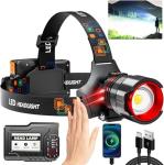 Compact 1000 lm Rechargeable UV Flashlight with Modes