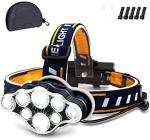 Rechargeable 18000 Lumen LED Headlamp for Outdoors