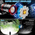 Rechargeable 90000 Lumens Ultra Bright Headlamp