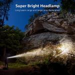 Rechargeable LED Headlamp 2-Pack - Super Bright