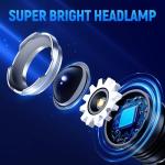 Super Bright Rechargeable 5-Mode Headlamp for Camping