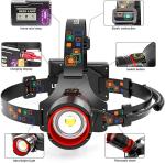 Compact 1000 lm Rechargeable UV Flashlight with Modes