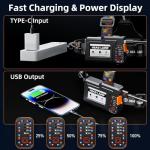 Compact 1000 lm Rechargeable UV Flashlight with Modes