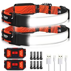 Adelante 1000LM Rechargeable LED Headlamp - 2 Pack