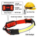 Adelante 1000LM Rechargeable LED Headlamp - 2 Pack