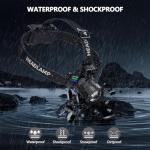 WWOAA 4000 Lumen Rechargeable Waterproof LED Headlamp