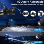 Rechargeable LED Headlamp 4-Pack for Outdoors