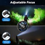 3-Pack Rechargeable Super Bright LED Headlamps