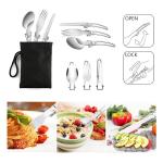 Azragon Lightweight Stainless Steel Camping Utensils Set