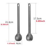Long Handle Stainless Steel Spork and Spoon Set