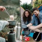 Long Handle Stainless Steel Spork and Spoon Set