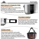 13-Piece Stainless Steel Camping Cookware Set