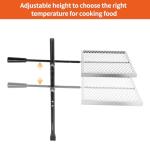 Swivel Campfire Grill with 360° Adjustable Grate