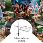 Swivel Campfire Grill with 360° Adjustable Grate