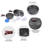 Bulin Portable Camping Cookware Set, 7 Pieces