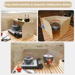 Folding Gas Stove Windshield for Camping and Hiking