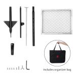 Swivel Campfire Grill with 360° Adjustable Grate