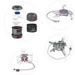 Bulin Portable Camping Cookware Set, 7 Pieces