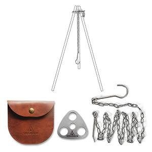 GOLDACE Stainless Steel Campfire Cooking Set