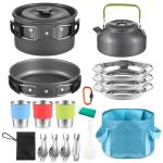 Aomiun 22-Piece Camping Cookware Set for 2-3