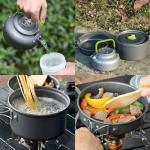 11-Piece Camping Cookware Set for Outdoors