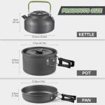 Aomiun 22-Piece Camping Cookware Set for 2-3