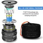 Odoland 15-Piece Non-Stick Camping Cookware Set