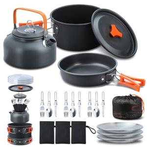 Aomiun 16pc Portable Camping Cookware Set