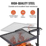VEVOR Swivel Campfire Grill for Outdoor Cooking