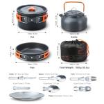 Aomiun 16pc Portable Camping Cookware Set